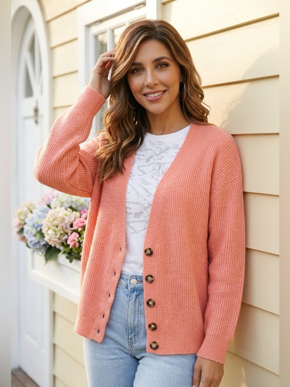 George Plus Button-Up Cardigan - Size 3X